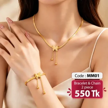 Tassel Titanium Steel Bracelet & Chain