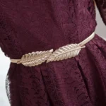 CB002-Womens-metal-elastic-leaf-belt-5